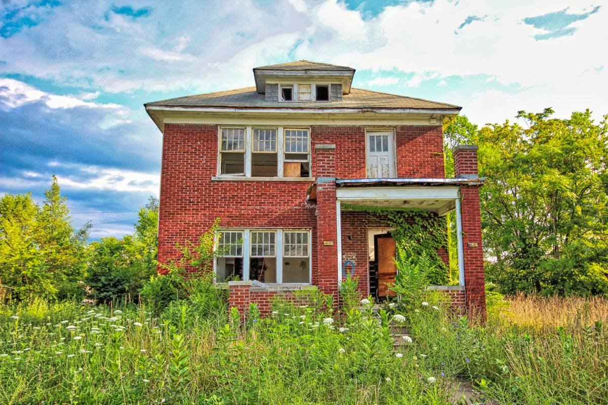 Abandoned house in Detroit, Michigan