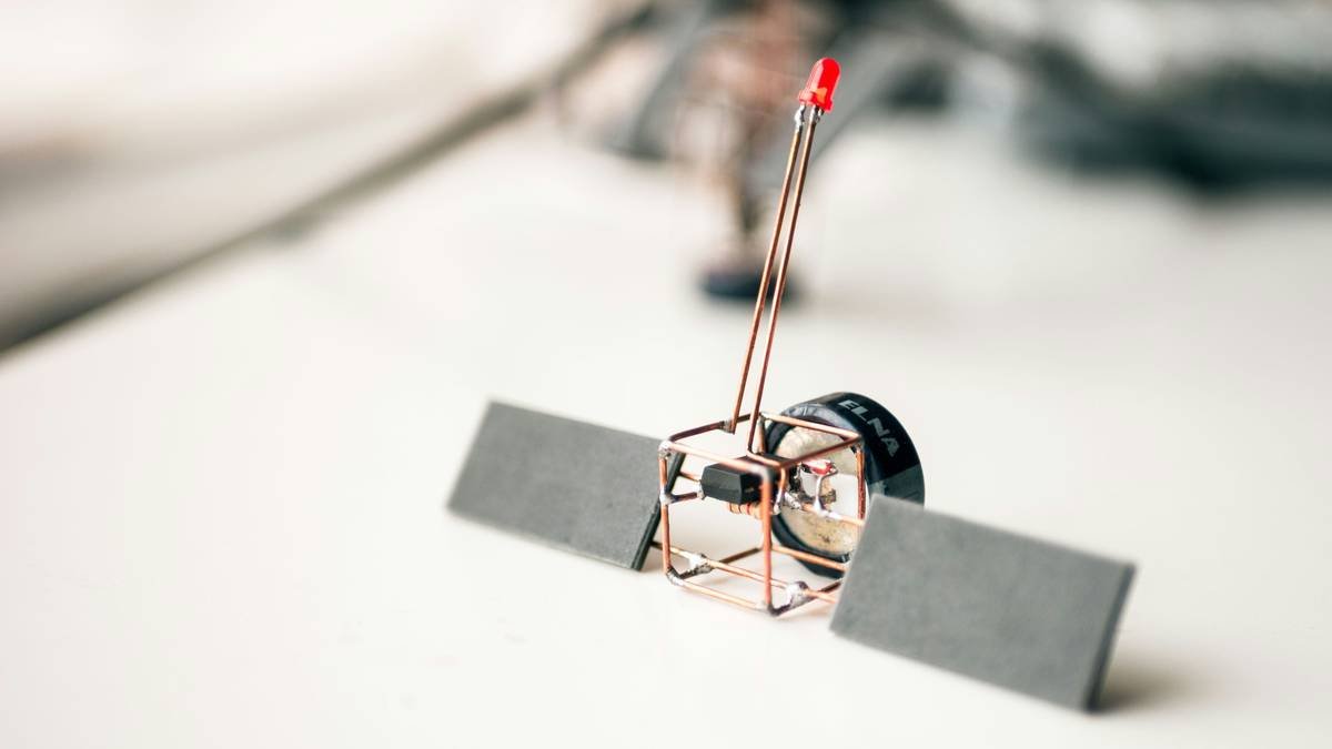 satellite circuit sculpture
